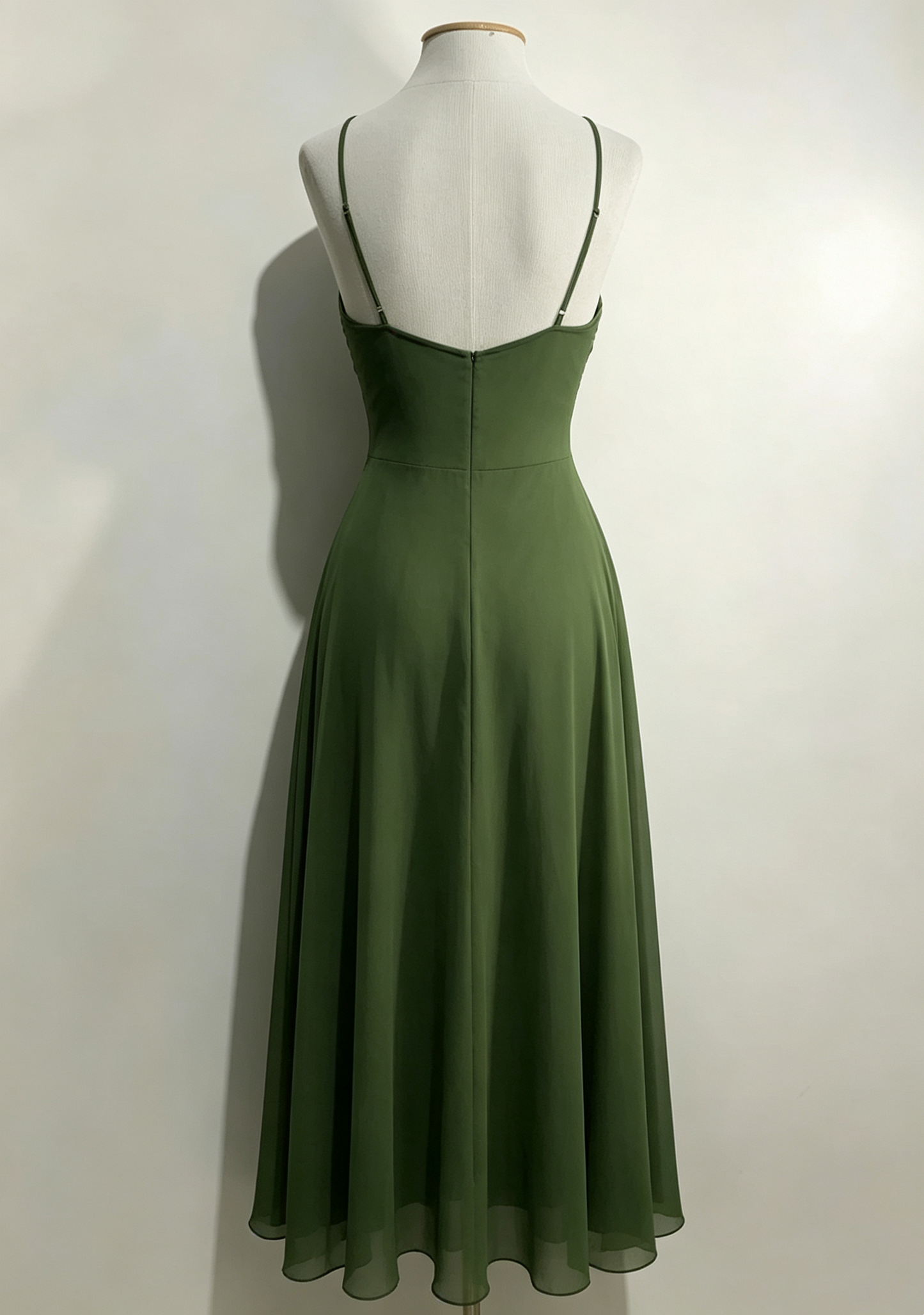 Green Chiffon Long Prom Dress A Line Formal Party Dress J8299