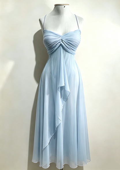 Green Chiffon Long Prom Dress A Line Formal Party Dress J8299