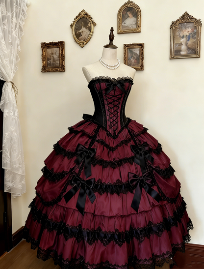 Robe de bal violette pour Sweet 16 avec dentelle, robe de fête mignonne pour adolescentes J8659