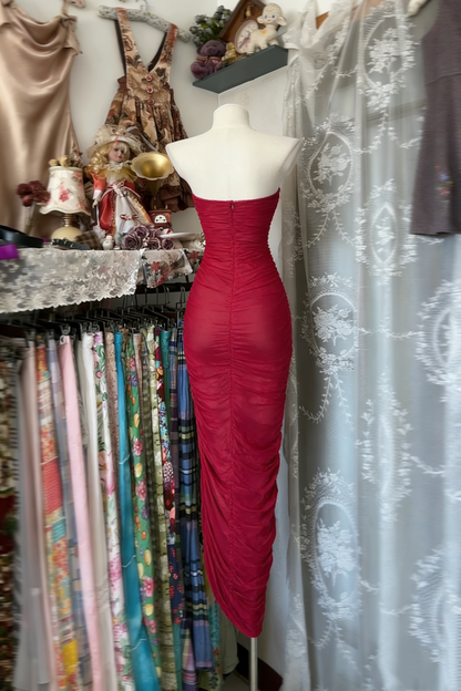 Robe de soirée fourreau noire sexy longue avec fente J8826