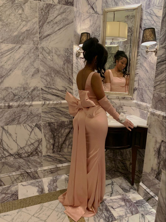 Robe de soirée fourreau noire sexy longue avec fente J8826