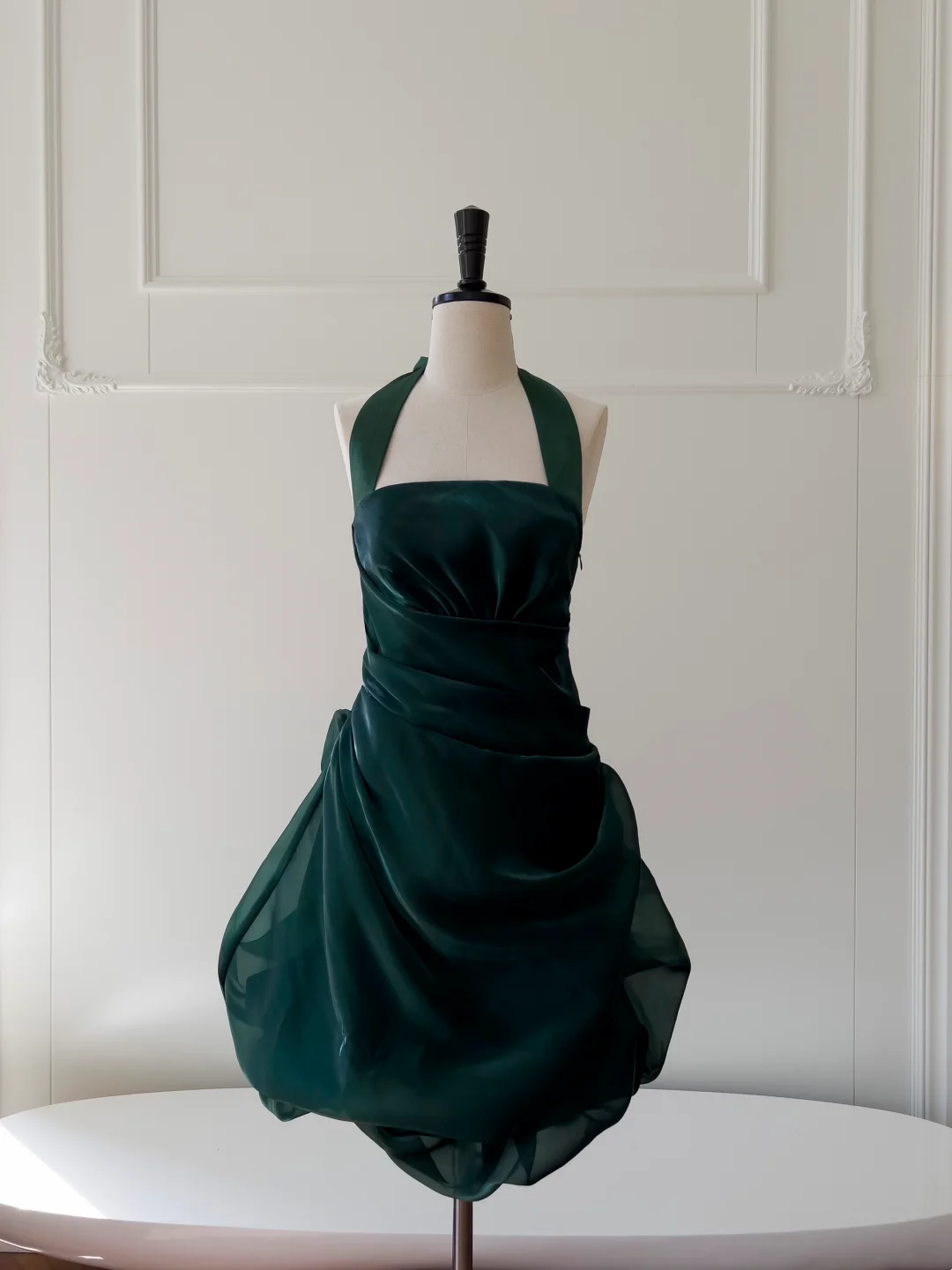 Halter Emerald Green Short Prom Dress Party Dress Homecoming Dress J8928