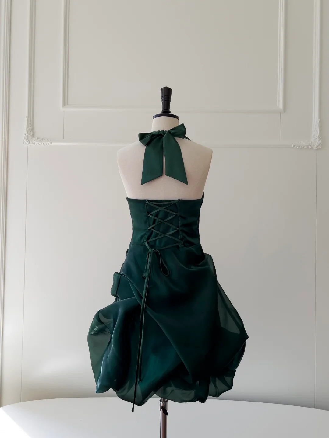Halter Emerald Green Short Prom Dress Party Dress Homecoming Dress J8928