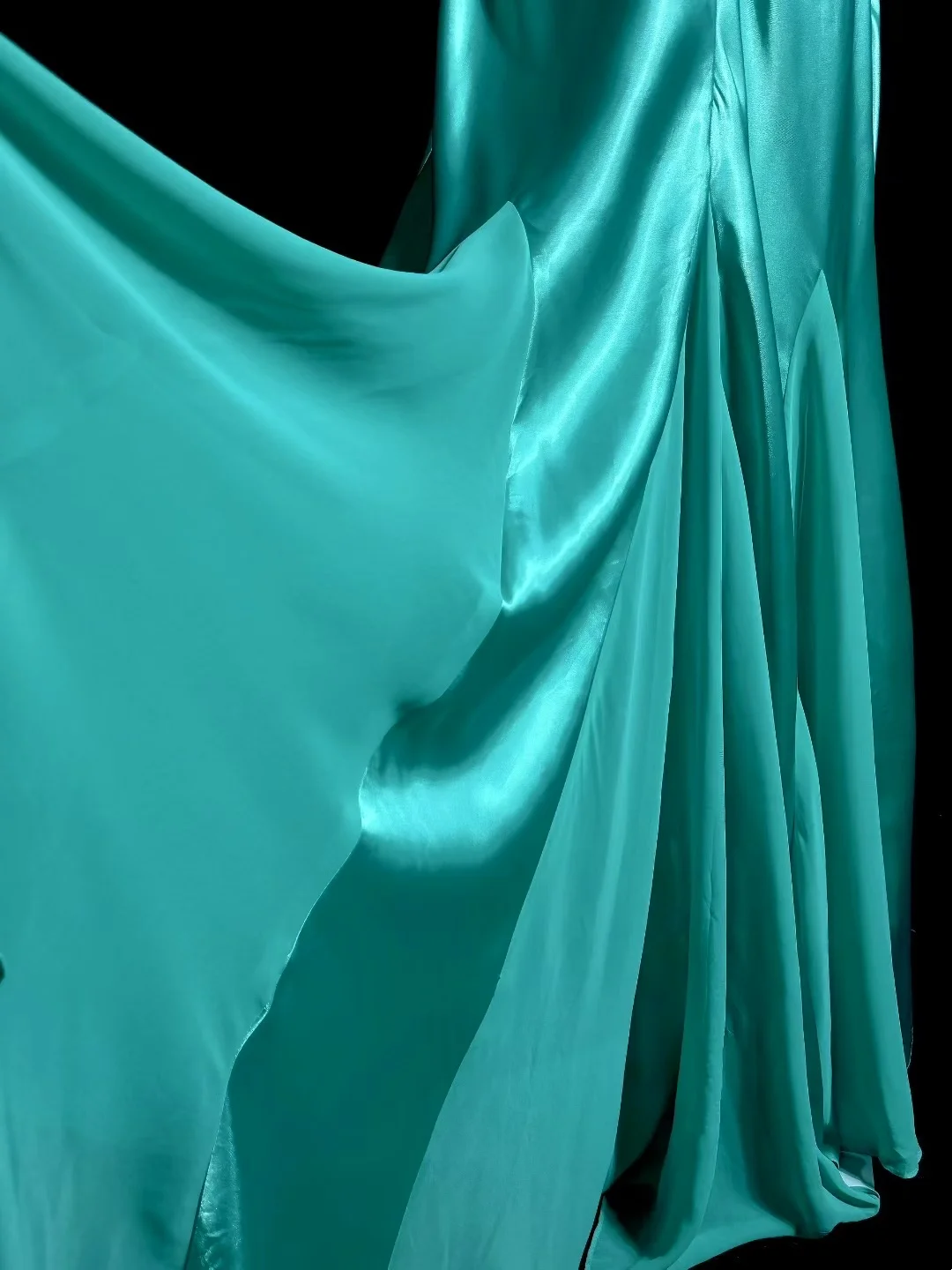 V Neck Satin Long Prom Dress Formal Evening Party Dress J8930