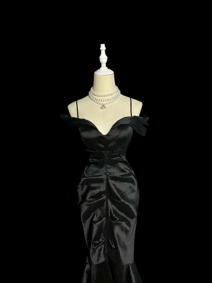 Rosa Etuikleid, lang, mit Seitenschlitz, Satin, formelles Kleid J8820