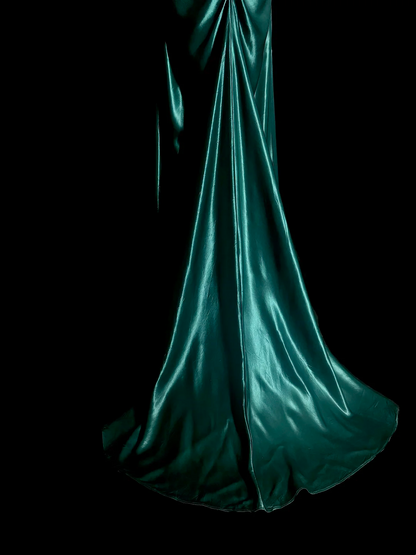 Robe de soirée fourreau noire sexy longue avec fente J8826