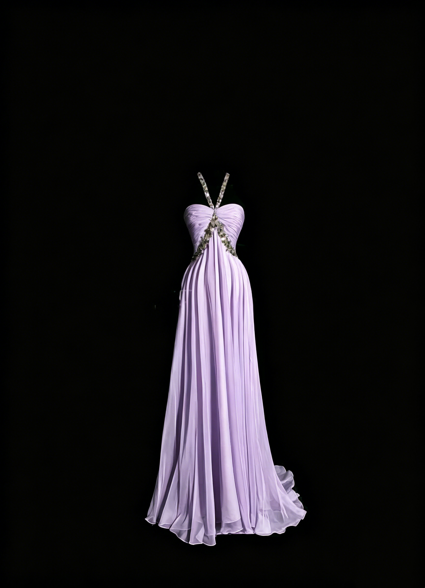 A Line Green Beaded Long Prom Dress Formal Wedding Guest Dress J8933