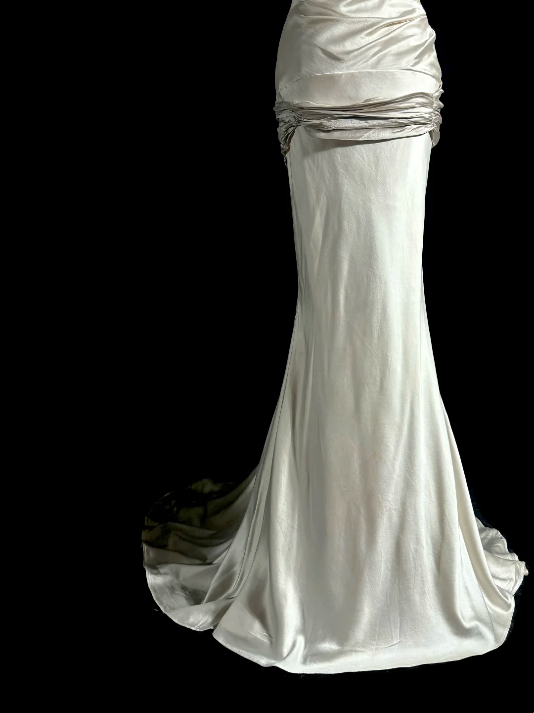 Strapless Ivory Mermaid Wedding Dress For Bridal Elegant Formal Evening Dress J8937