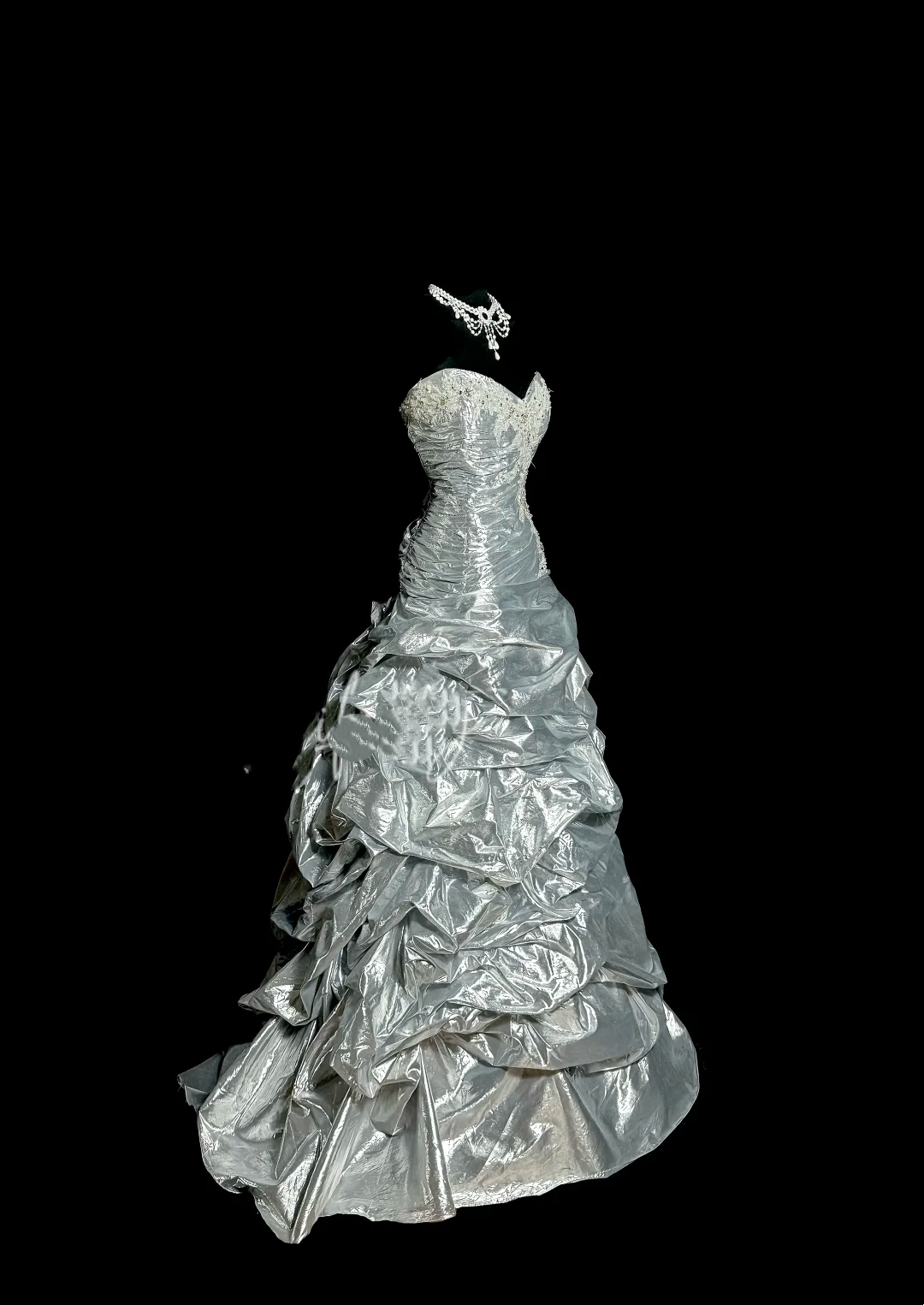 Rosa Etuikleid, lang, mit Seitenschlitz, Satin, formelles Kleid J8820