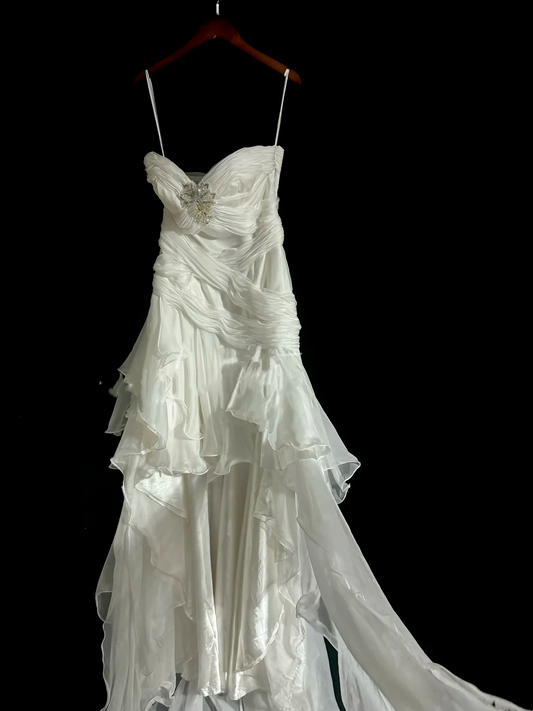 Rosa Etuikleid, lang, mit Seitenschlitz, Satin, formelles Kleid J8820