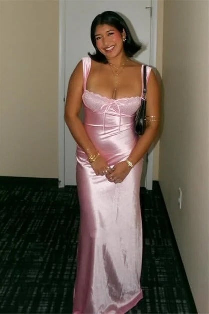 Robe de soirée fourreau noire sexy longue avec fente J8826