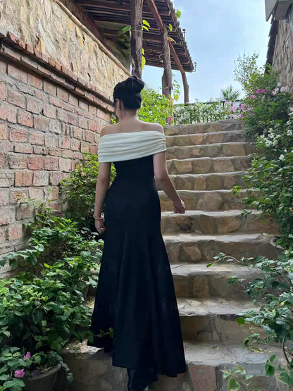 Rosa Etuikleid, lang, mit Seitenschlitz, Satin, formelles Kleid J8820