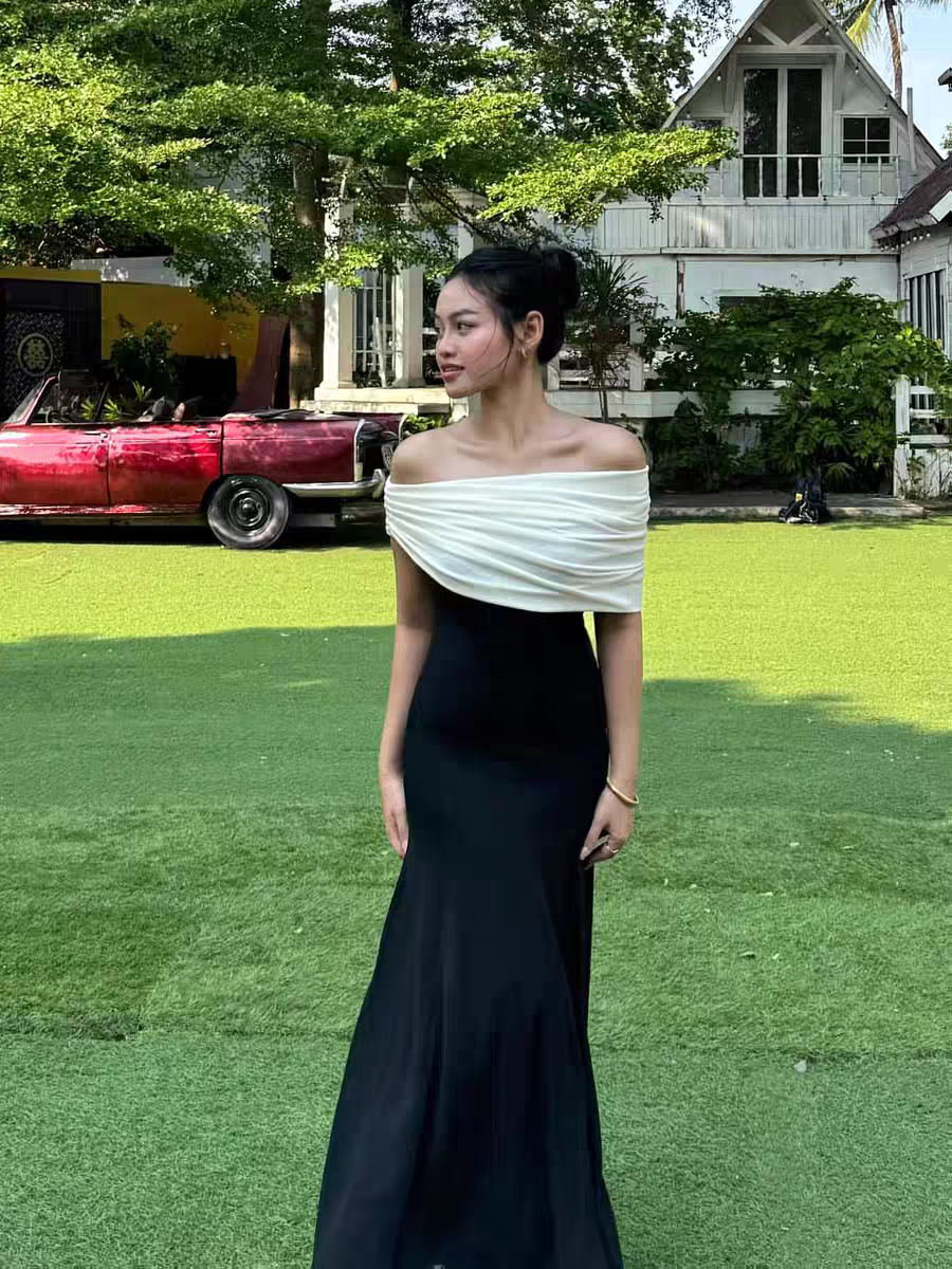 Rosa Etuikleid, lang, mit Seitenschlitz, Satin, formelles Kleid J8820