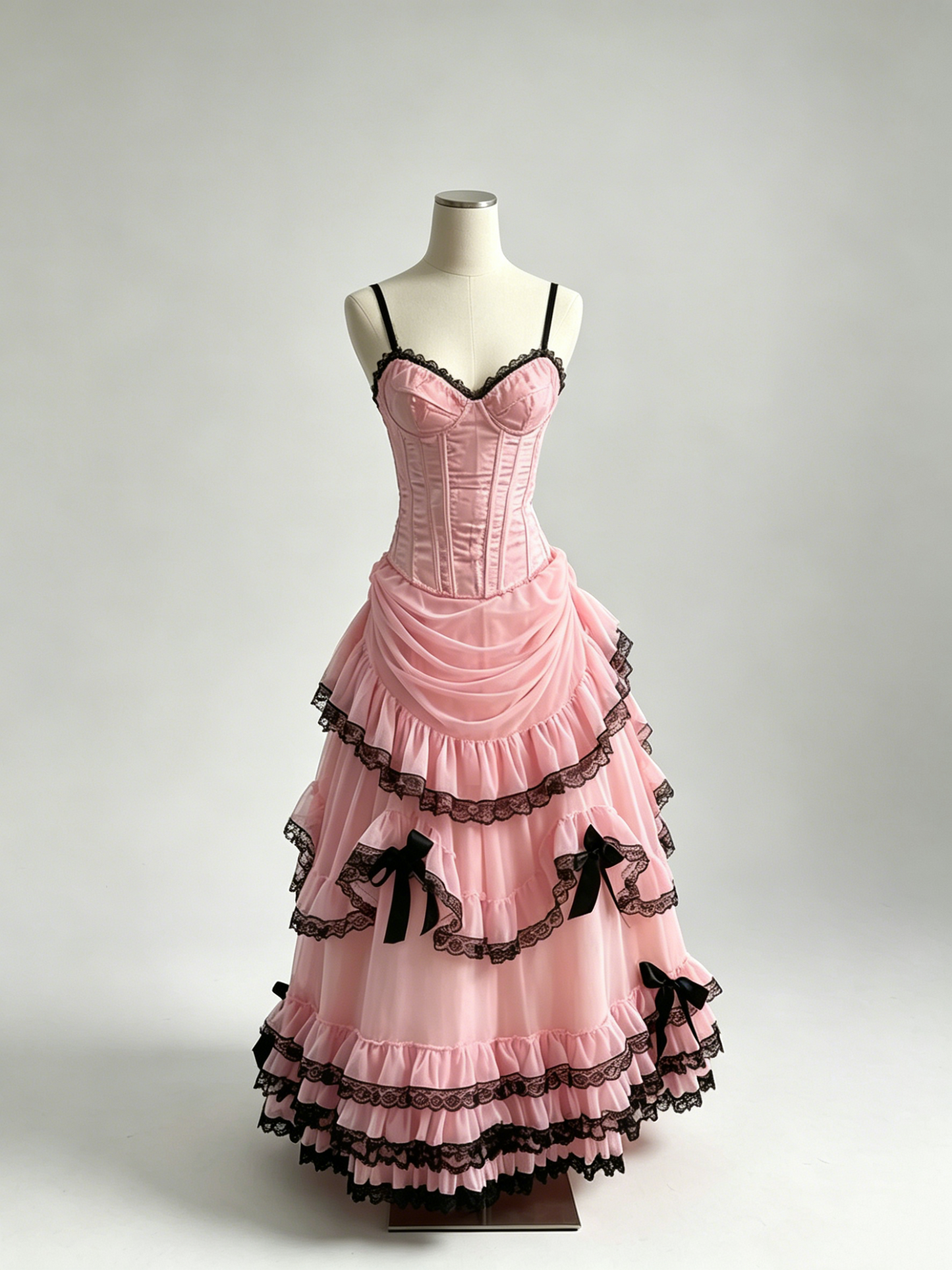 Rosa Etuikleid, lang, mit Seitenschlitz, Satin, formelles Kleid J8820