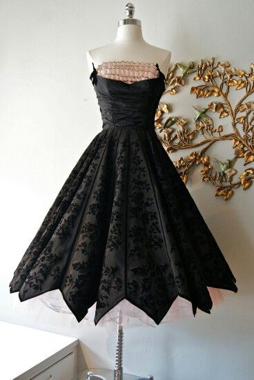 Black A Line Evening Dress Pink Pleated Birthday Dress J9007