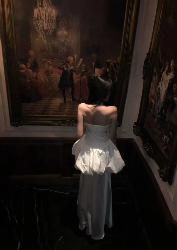 Rosa Etuikleid, lang, mit Seitenschlitz, Satin, formelles Kleid J8820