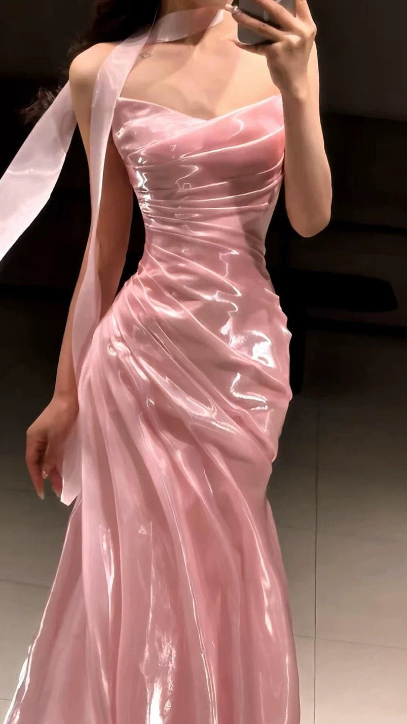 Strapless Pleated Long Prom Dress Formal Evening Dress J9013