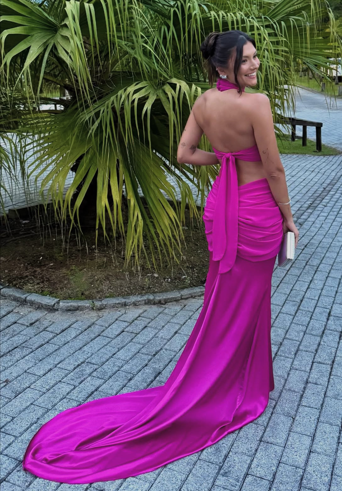 Robe de soirée fourreau noire sexy longue avec fente J8826