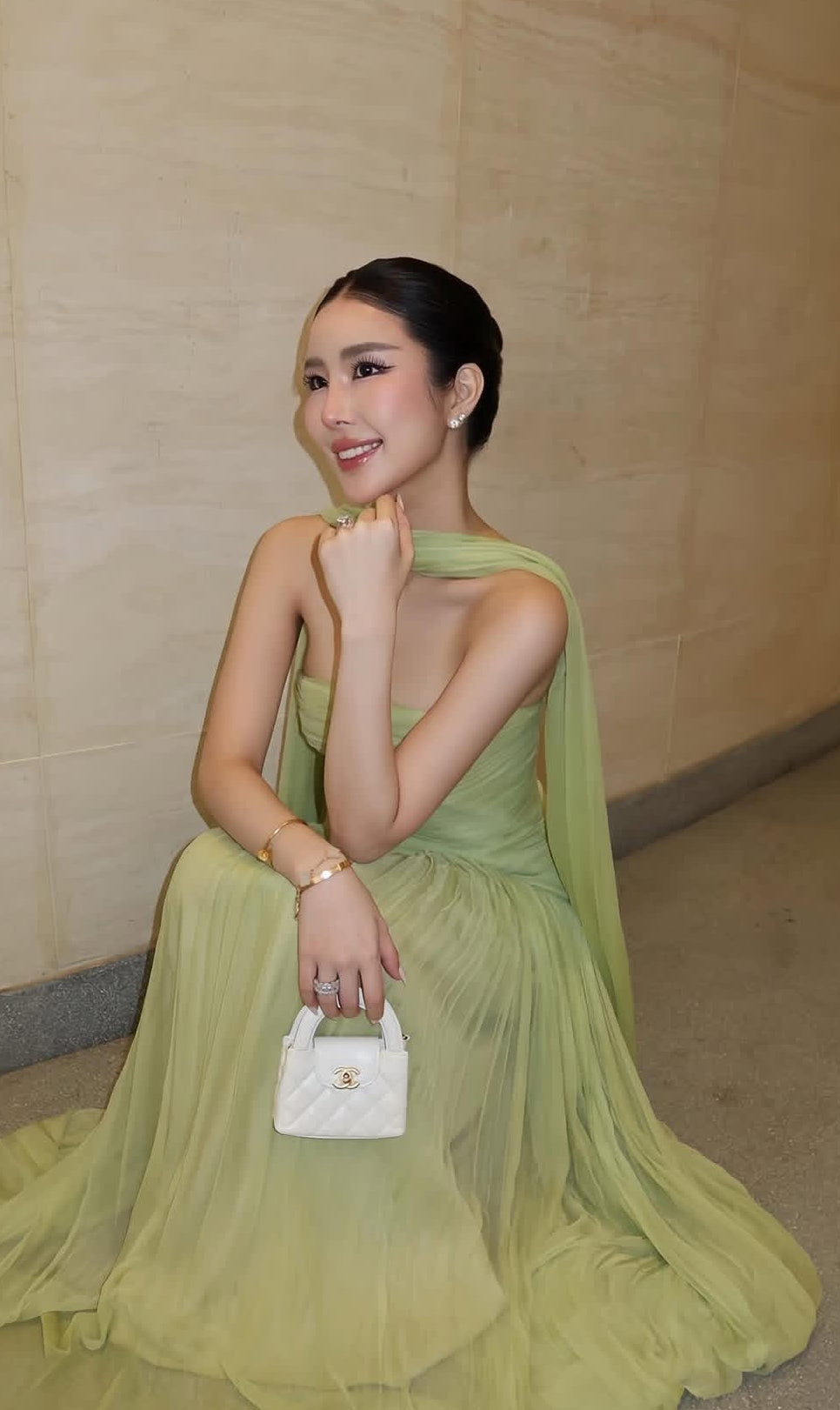 Strapless Green Prom Dress Wedding Guest Dress Formal Evening Dress J9026