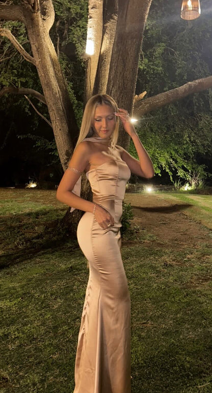 Robe de soirée fourreau noire sexy longue avec fente J8826