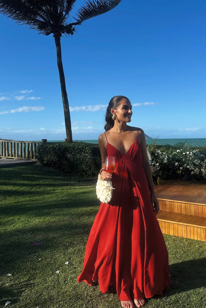 Rosa Etuikleid, lang, mit Seitenschlitz, Satin, formelles Kleid J8820