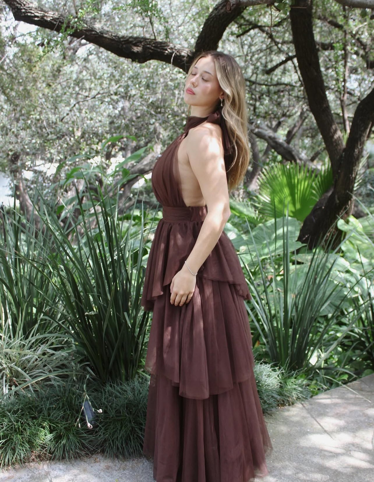 Rosa Etuikleid, lang, mit Seitenschlitz, Satin, formelles Kleid J8820