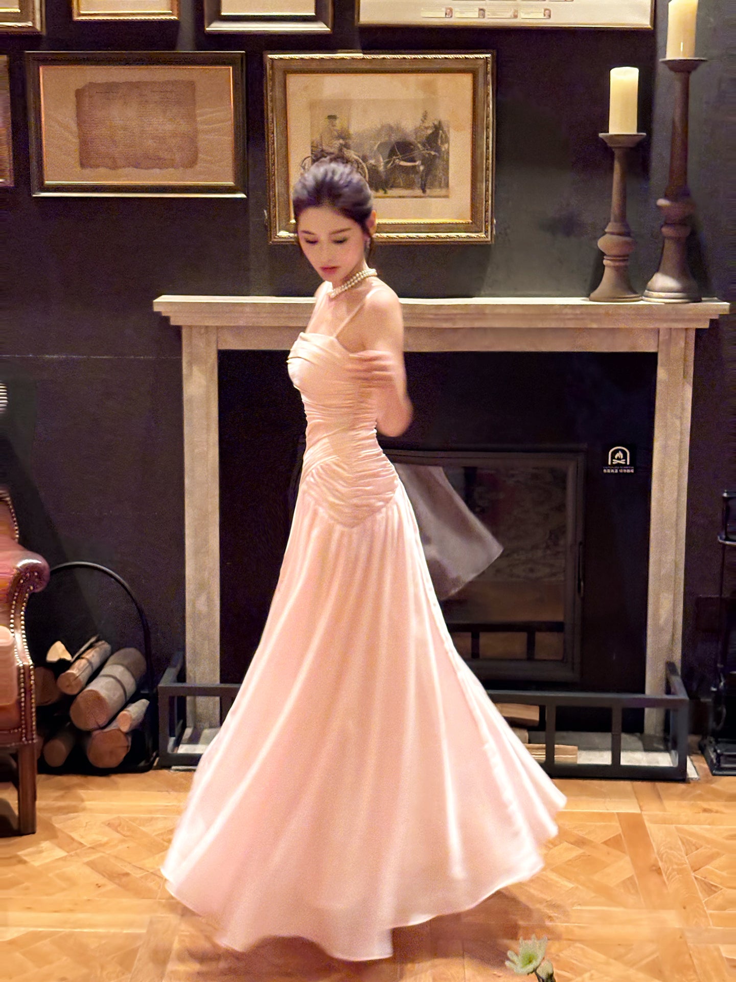 A Line Pink Long Prom Dress Evening Dress Formal Party Dress J9060