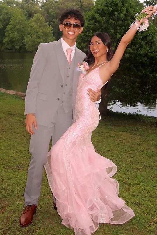 Robe de soirée fourreau noire sexy longue avec fente J8826