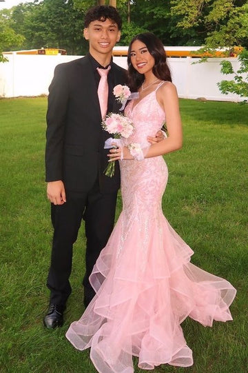 Robe de soirée fourreau noire sexy longue avec fente J8826