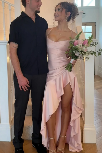 Robe de soirée fourreau noire sexy longue avec fente J8826