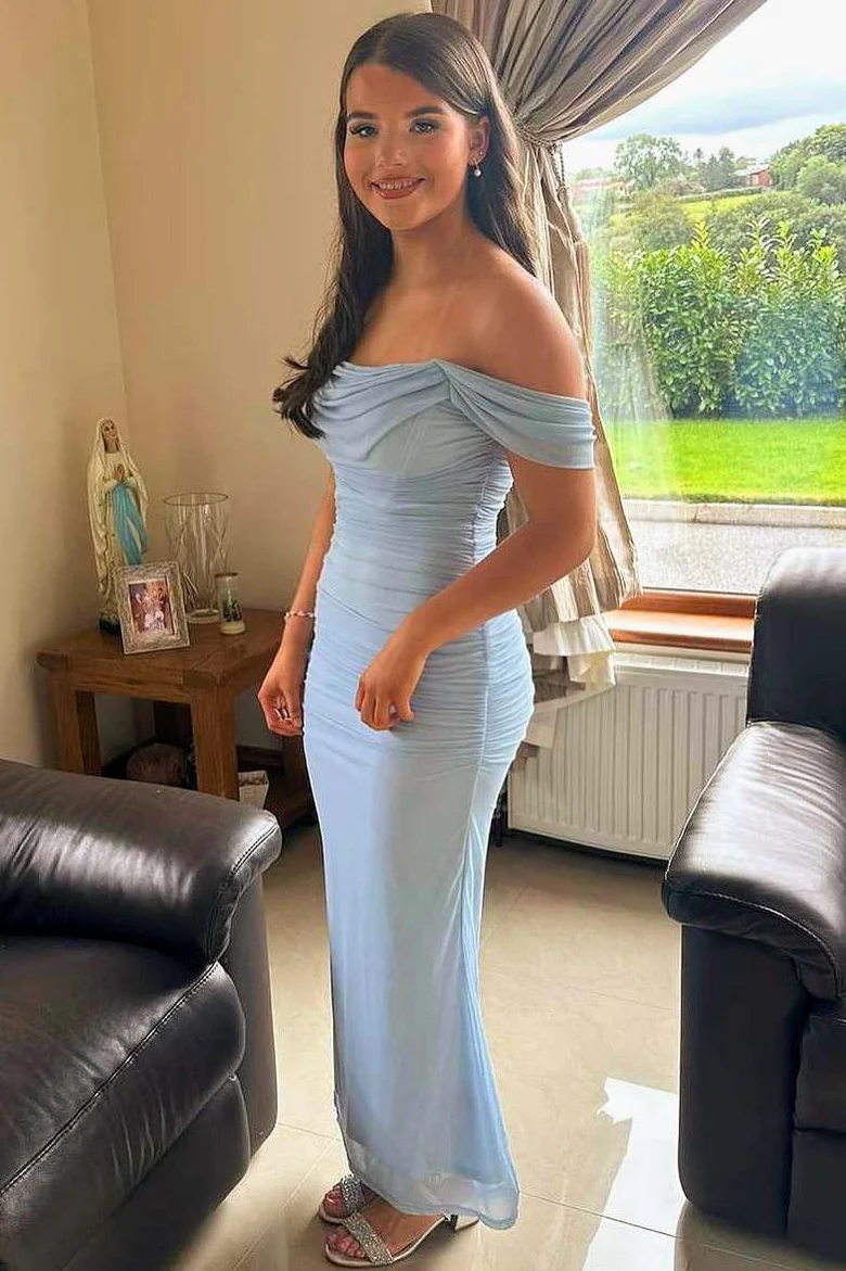 Rosa Etuikleid, lang, mit Seitenschlitz, Satin, formelles Kleid J8820