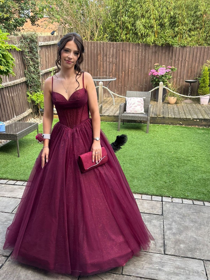 Rosa Etuikleid, lang, mit Seitenschlitz, Satin, formelles Kleid J8820