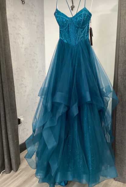 Rosa Etuikleid, lang, mit Seitenschlitz, Satin, formelles Kleid J8820