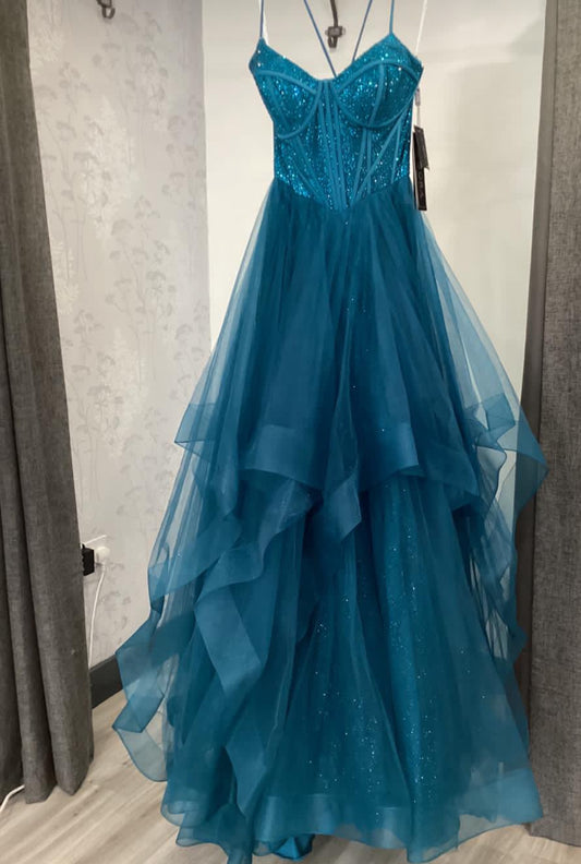 Rosa Etuikleid, lang, mit Seitenschlitz, Satin, formelles Kleid J8820