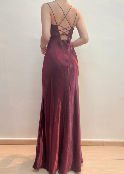 Robe de soirée fourreau noire sexy longue avec fente J8826