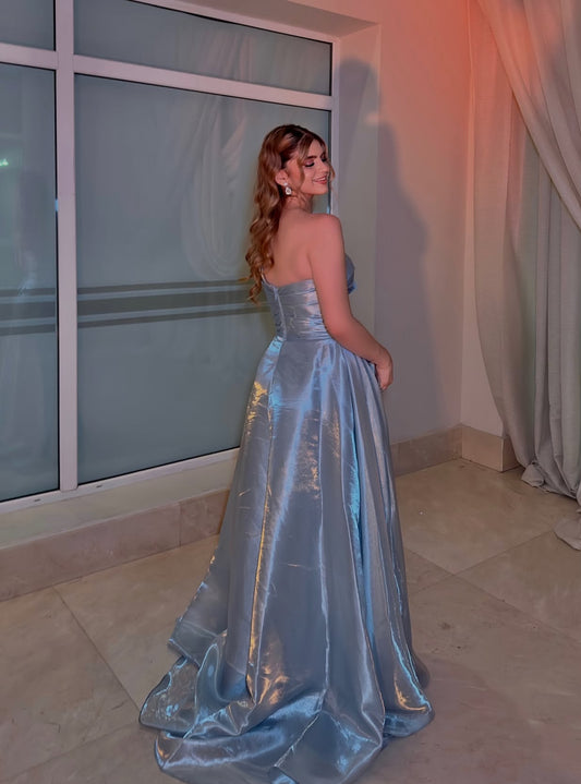 Robe de soirée fourreau noire sexy longue avec fente J8826