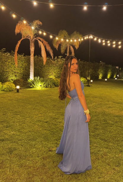 Robe de soirée fourreau noire sexy longue avec fente J8826