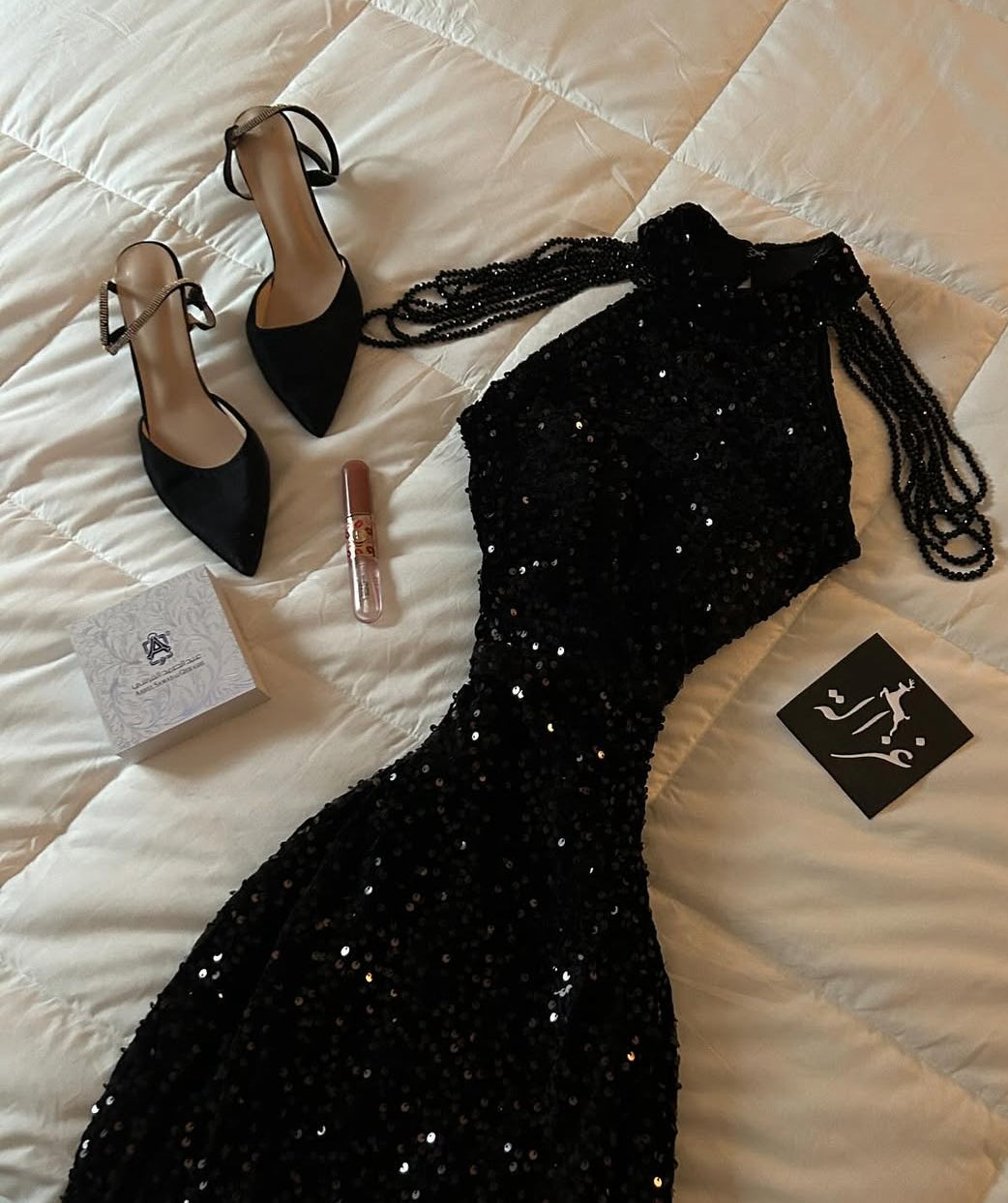 Robe de soirée fourreau noire sexy longue avec fente J8826