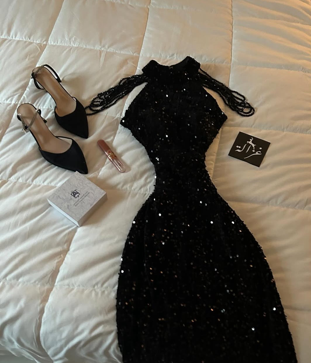 Robe de soirée fourreau noire sexy longue avec fente J8826