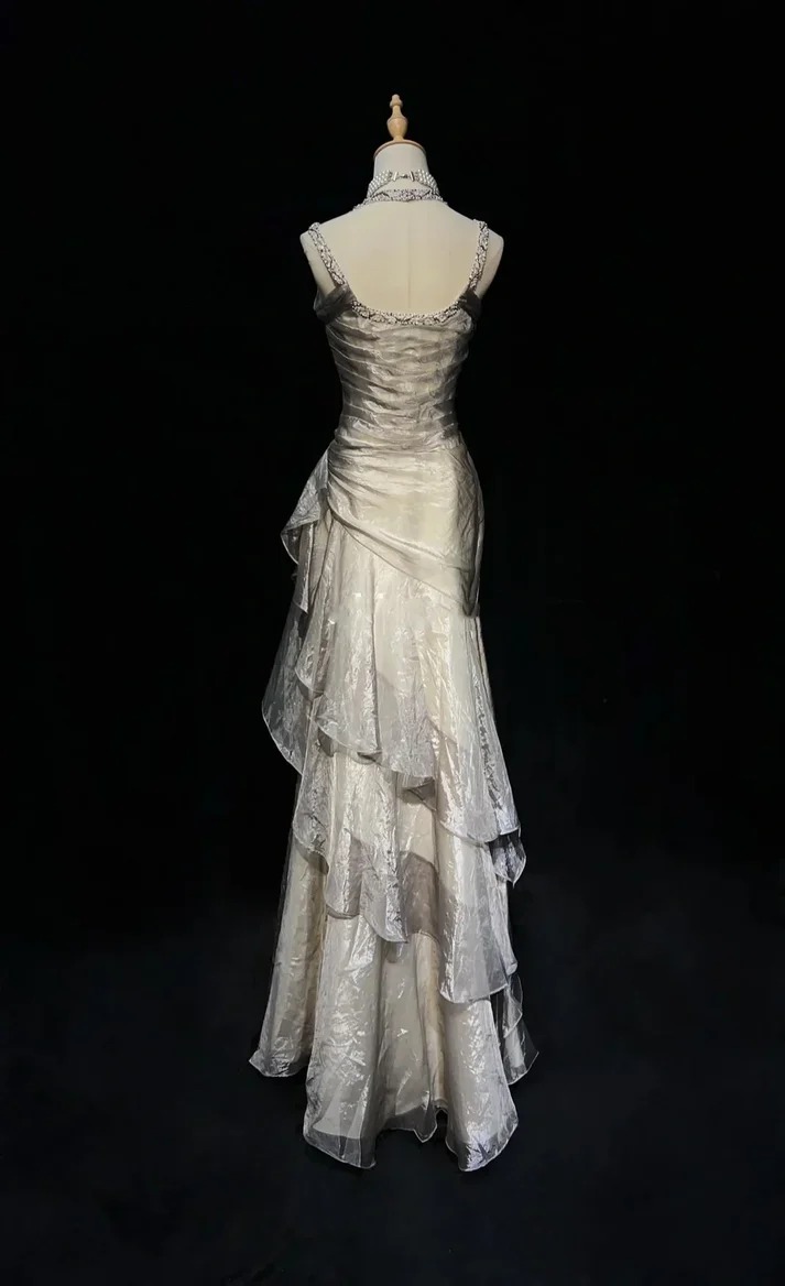 Robe de soirée fourreau noire sexy longue avec fente J8826