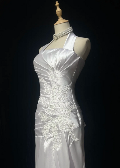 Robe de soirée fourreau noire sexy longue avec fente J8826