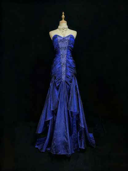 Rosa Etuikleid, lang, mit Seitenschlitz, Satin, formelles Kleid J8820