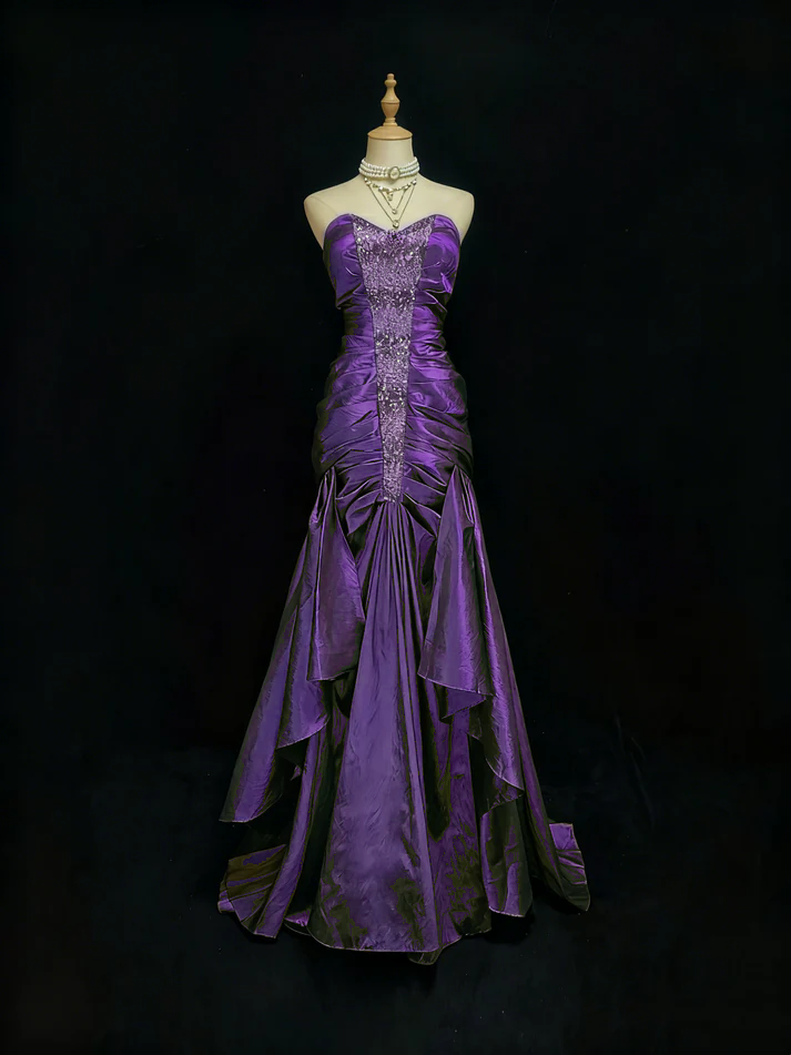 Rosa Etuikleid, lang, mit Seitenschlitz, Satin, formelles Kleid J8820