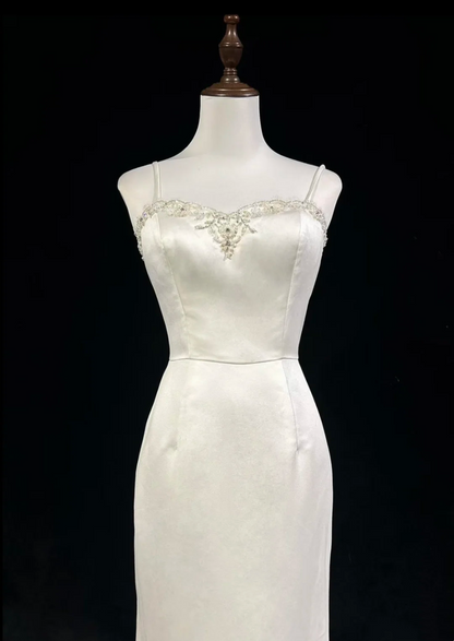 Robe de soirée fourreau noire sexy longue avec fente J8826