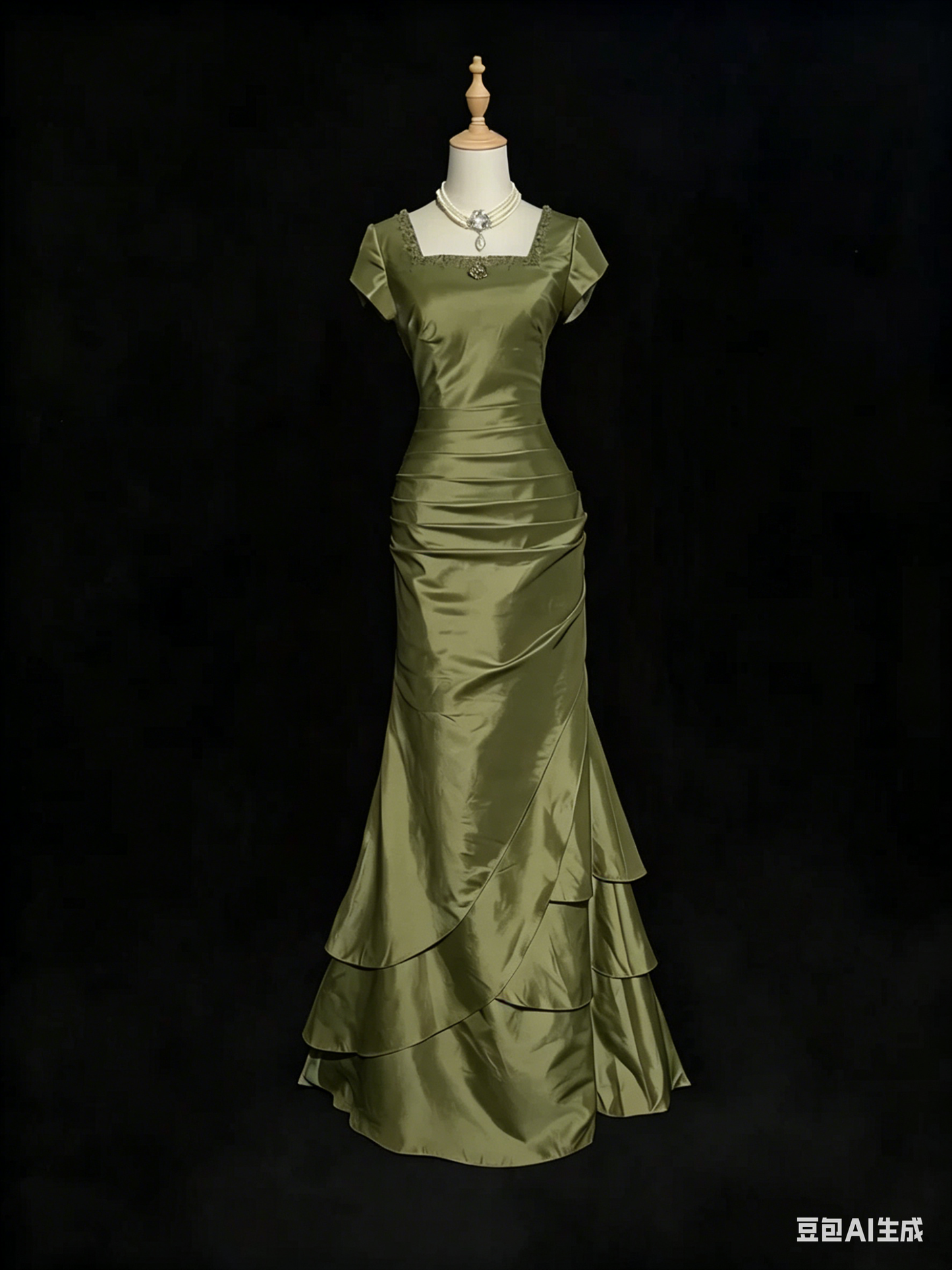 Rosa Etuikleid, lang, mit Seitenschlitz, Satin, formelles Kleid J8820