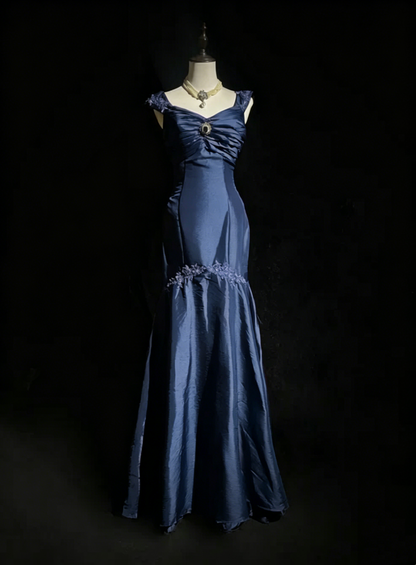 Robe de soirée fourreau noire sexy longue avec fente J8826