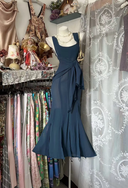 Robe de soirée fourreau noire sexy longue avec fente J8826