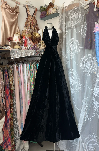 Robe de soirée fourreau noire sexy longue avec fente J8826