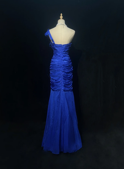 Robe de soirée fourreau noire sexy longue avec fente J8826