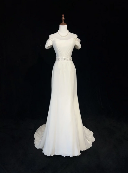 Rosa Etuikleid, lang, mit Seitenschlitz, Satin, formelles Kleid J8820